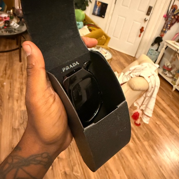 Prada Black Chunky Frame Sunglasses - Picture 4 of 5